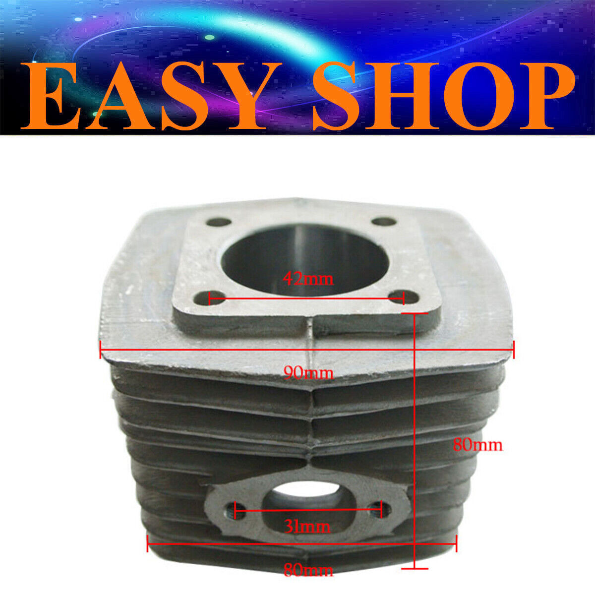40mm Engine Barrel Cylinder Bore 48cc 50cc 2 Stroke Motorised Motorized Bicycle
