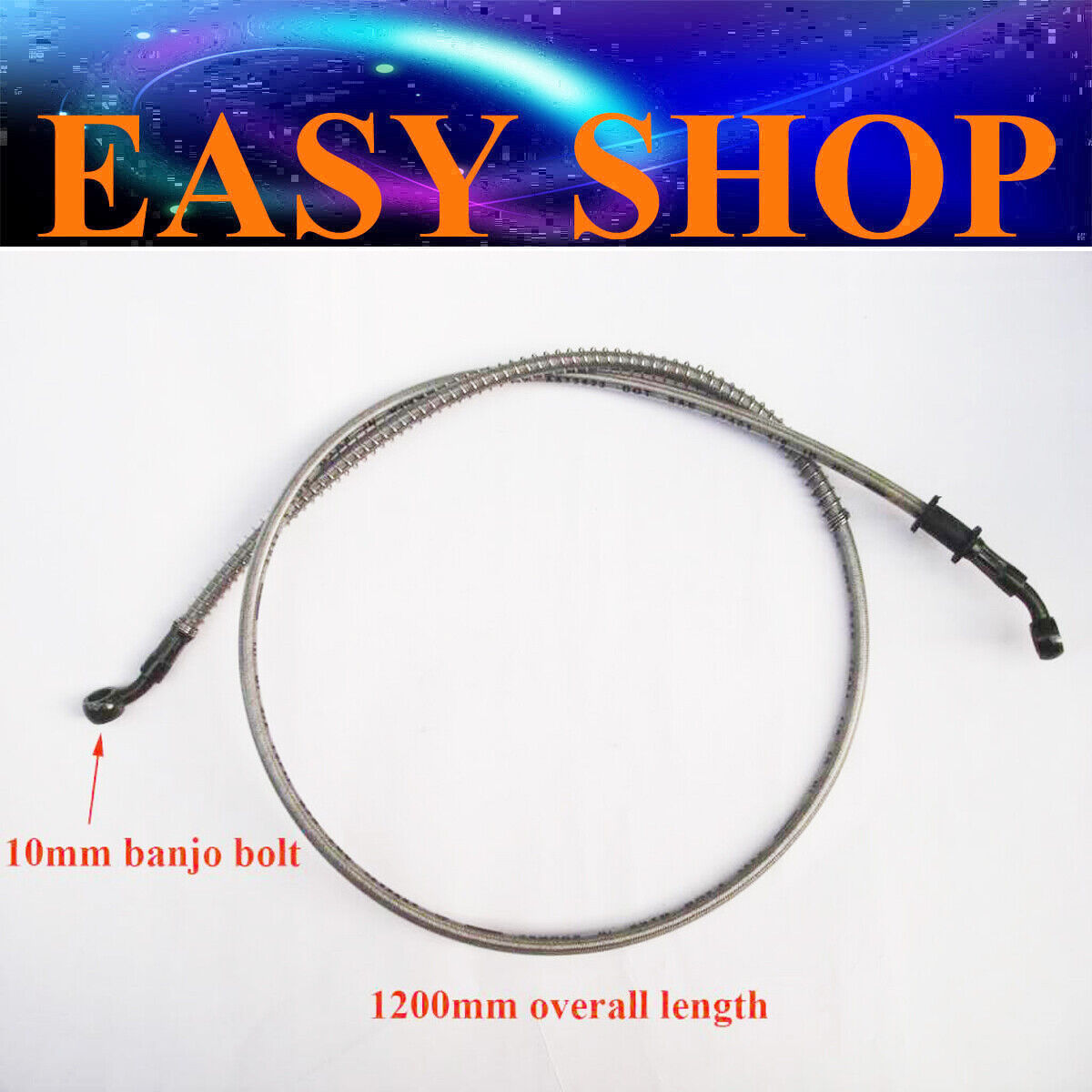 1.2M Hydraulic Master Cylinder Brake Line/Hose/Cable m10 Banjo Bolts Yamaha KTM