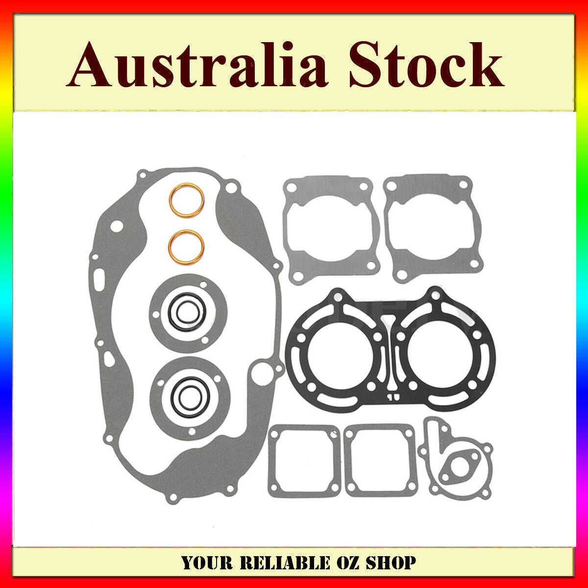 Complete Gasket Rebuild Kit Set Oil Seals For Yamaha Banshee YFZ 350 1987-2006