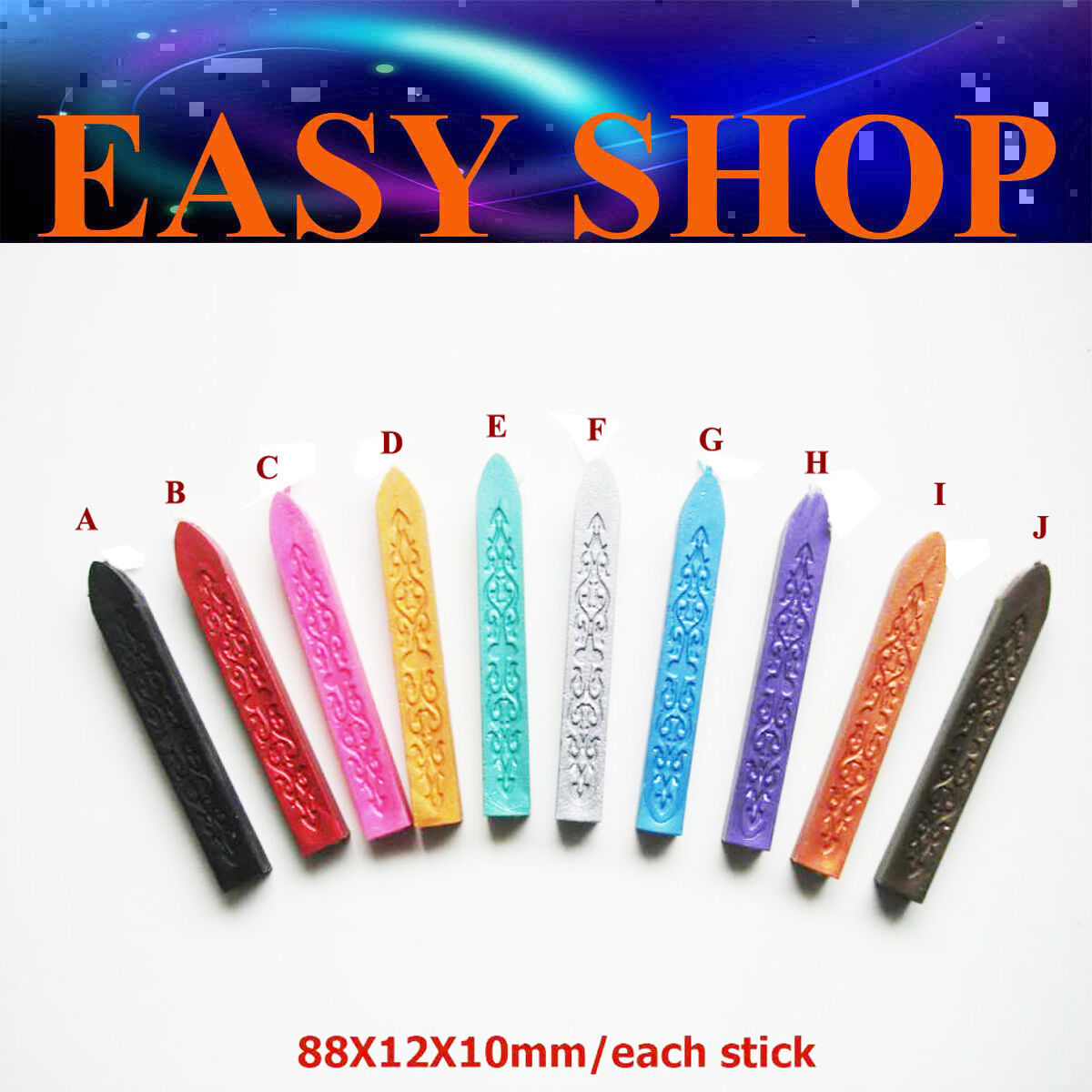 10pcs Wax Seal Sealing Stick Stamp Letters Wedding Invitation Gift DIY Envelope