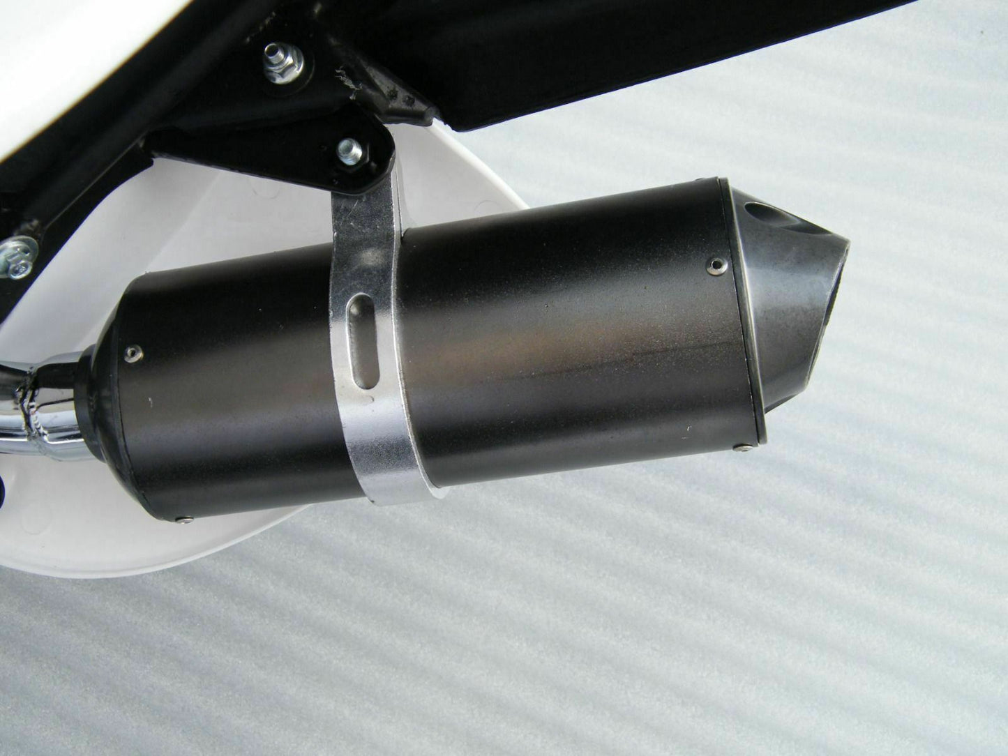 BLACK EXHAUST MUFFLER CRF 50 70 BBR KLX DHZ 50 90 110 125 CC DIRT PIT BIKE 28MM