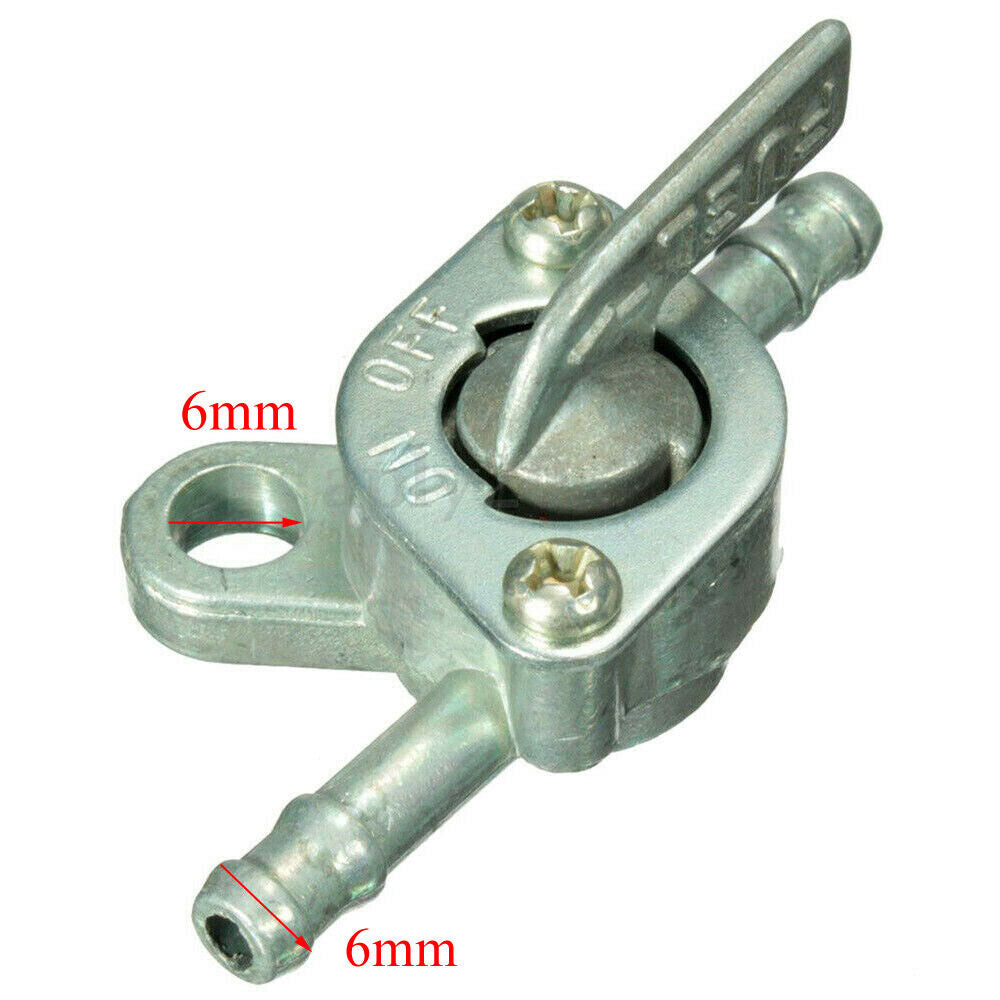 Motorcycle 6mm Inline Fuel Tank Tap Filter Petcock Switch Atomic Honda Yamaha
