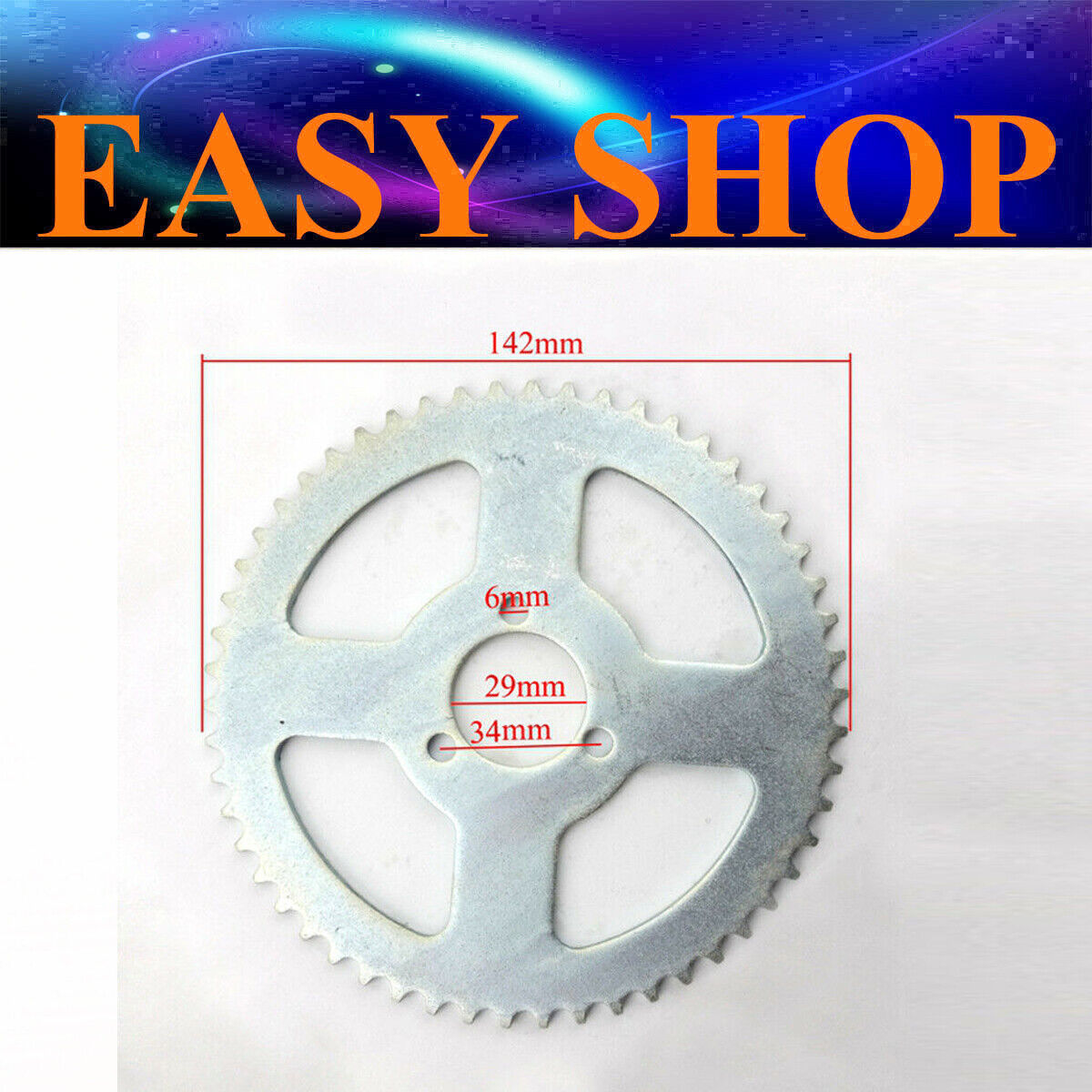 142mm T8F 54 TOOTH REAR CHAIN SPROCKET 47cc 49cc TDR Foxico Motowork Atomic DHZ