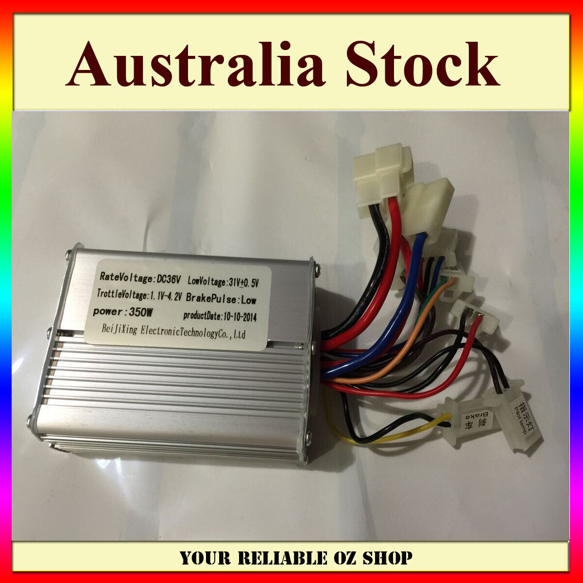 36V 350W MOTOR SPEED CONTROLLER CONTROL BOX ELECTRIC SCOOTER BRUSH BIKE BICYCLE