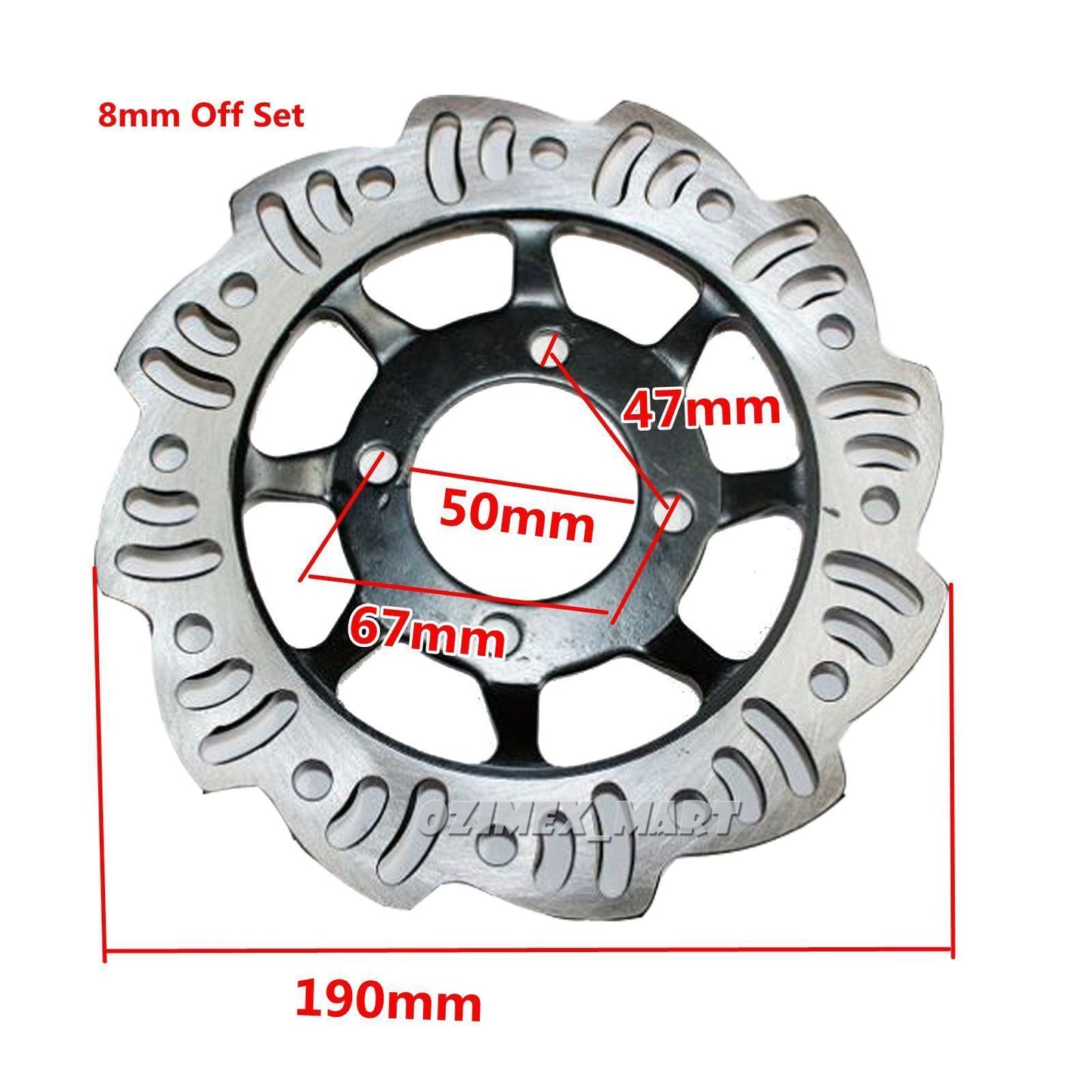 190mm Front Brake Rotor Disc Caliper + Bolts Thumpstart Dirt Pit Pro Trail Bike