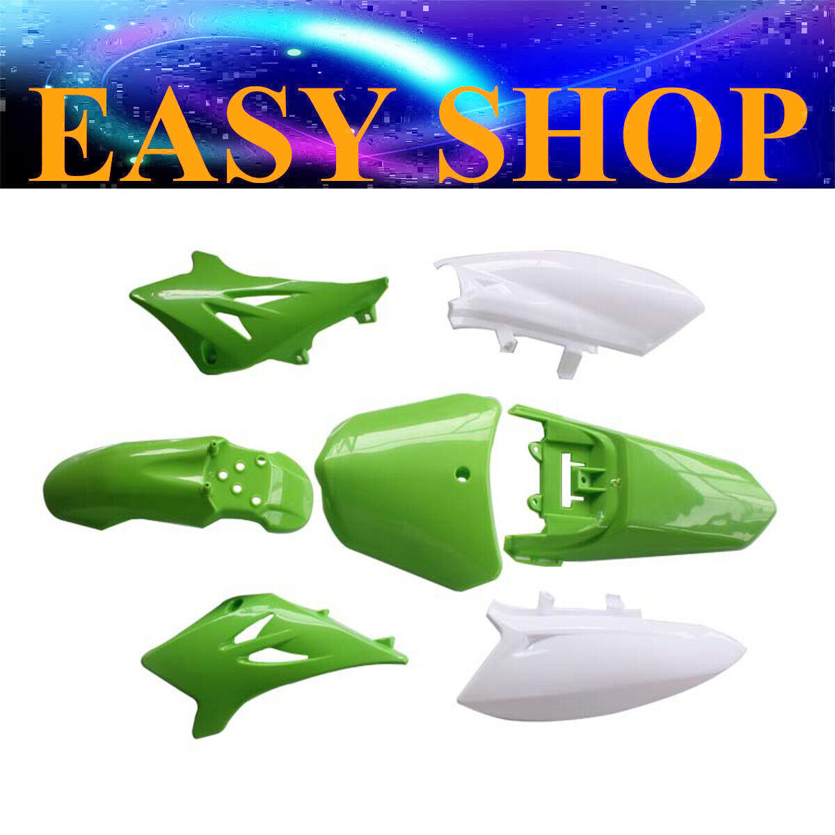 Green Plastic Fairing Fender Cover Guards For YAMAHA 50cc TTR50 DIRT PIT Bike