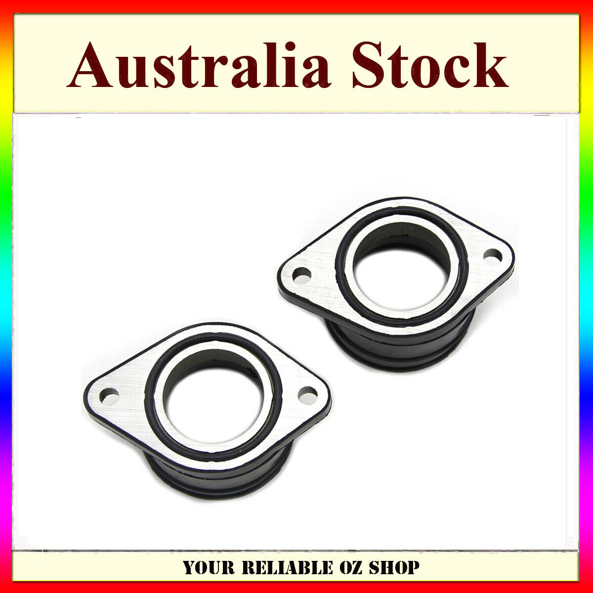 2pcs Carburetor Carby Carb Intake Manifold Boot Honda CB400 CB400A CB400T CB450T