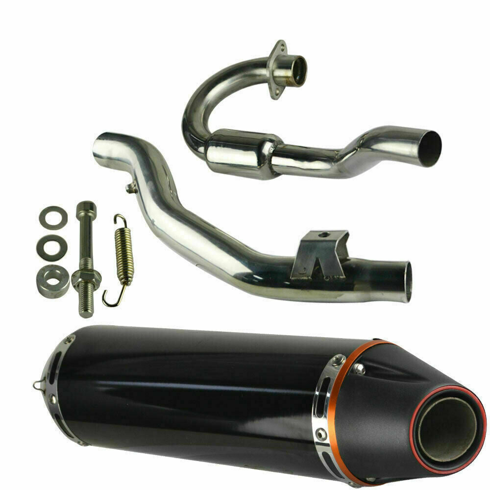 38mm BLACK Full Exhaust Muffler Pipe System For Honda CRF150F CRF230F 2003-2016