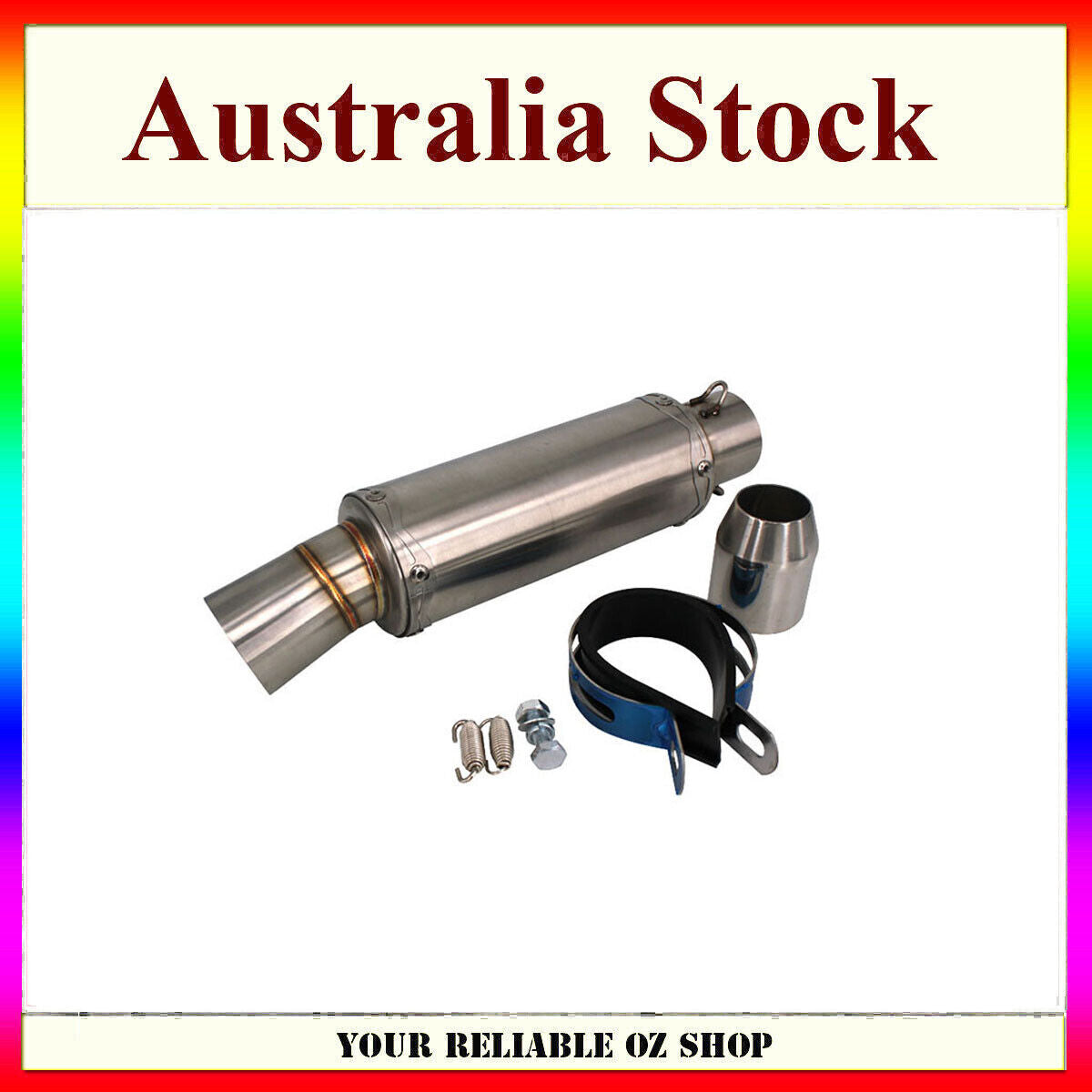 36-51mm Exhaust Muffler Pipe Silencer For HONDA YAMAHA KAWASAKI KTM SUZUKI