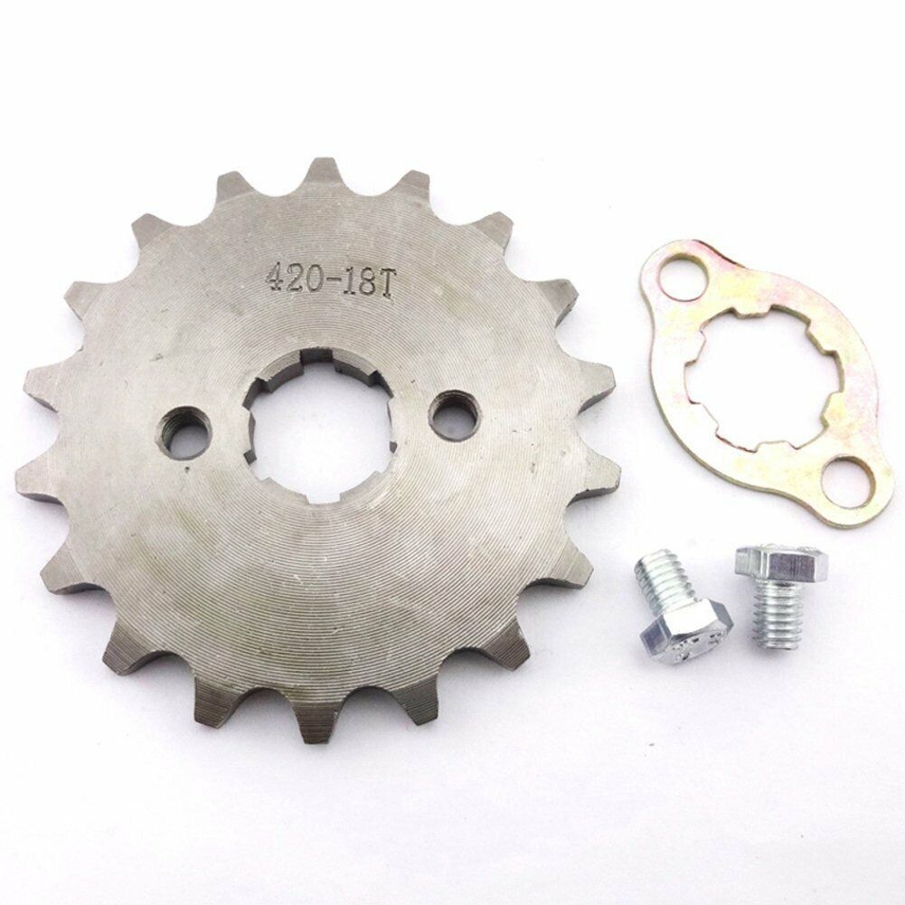 FRONT CHAIN SPROCKET 420 18 Tooth 20mm 50cc 70cc 90cc 110cc 125cc ATV QUAD BIKE