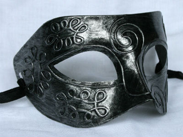 Silver + Gold Mask Costume Masquerade Cosplay Party Venetian Ball Roman Eye