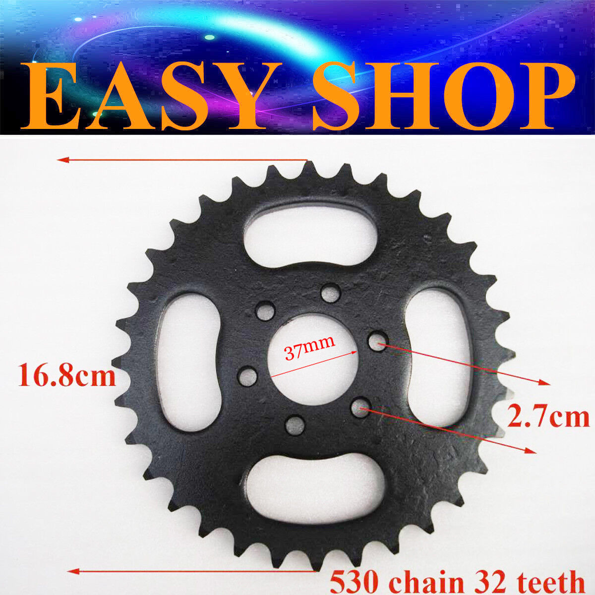 530 32 TOOTH REAR CHAIN SPROCKET COG 300cc 250cc 200cc 150cc DIRT PITPRO BIKE