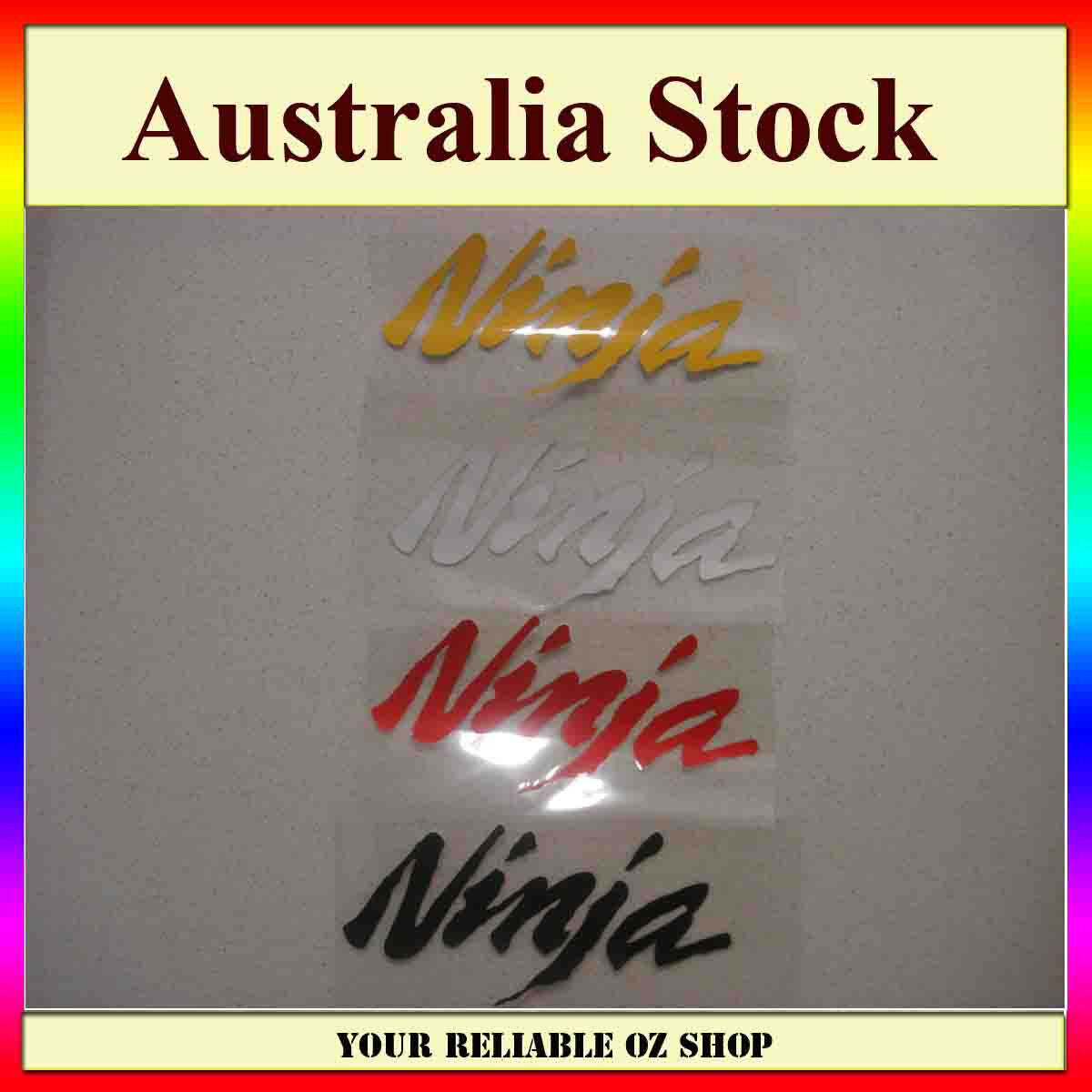 KAWASAKI Ninja Sticker Decal Badge Emblem Motorcycle Fuel Petrol Tank Dirt Bike