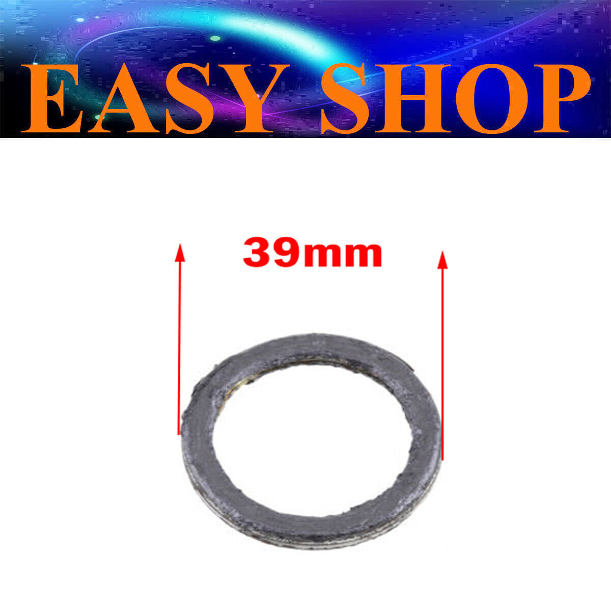 39mm Exhaust Muffler Gasket Seal Ring 110cc 125cc 150cc 250cc Taotao Kymco Baja
