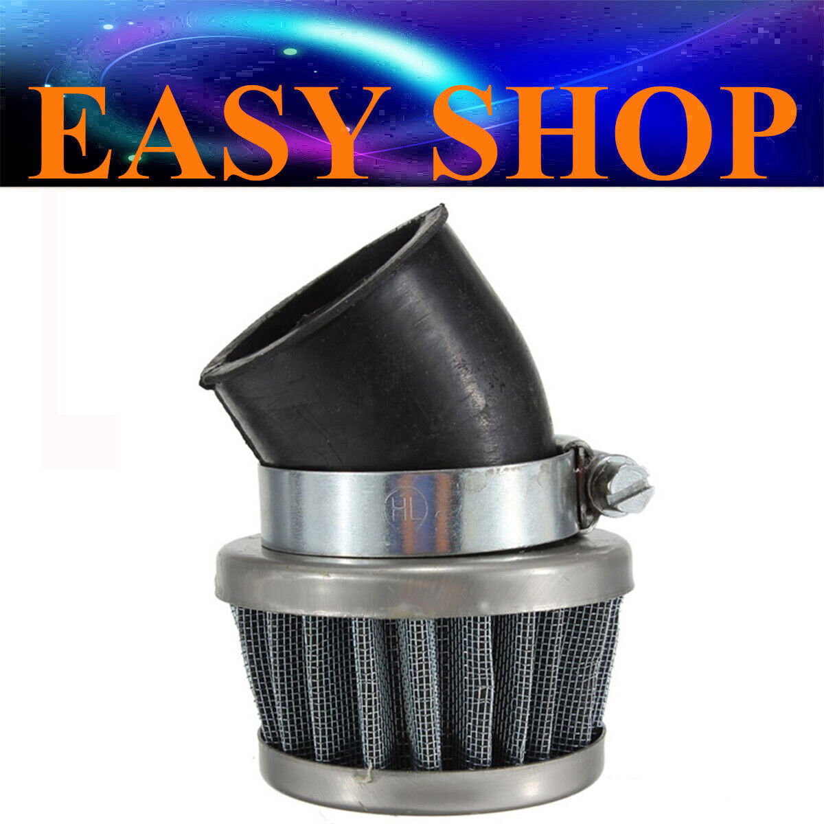 35MM BENT TUBE AIR FILTER POD 50cc 70cc 90cc 110cc 125cc Kazuma Baja SUNL Roketa