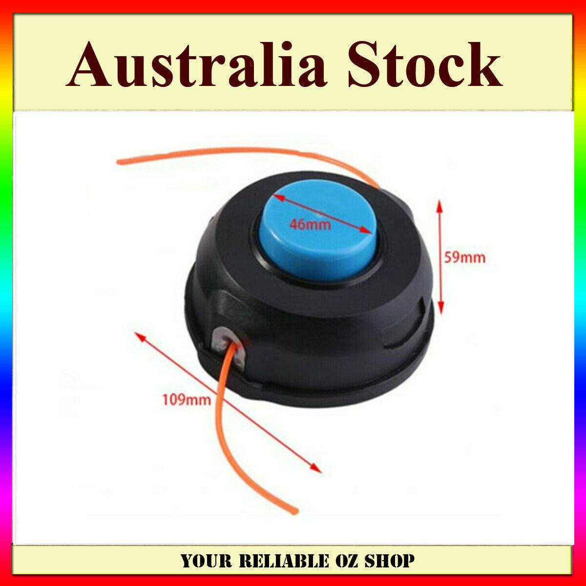 10mm TRIMMER HEAD FOR HUSQVARNA T25 TAP WHIPPER SNIPPER BRUSHCUTTER Husky