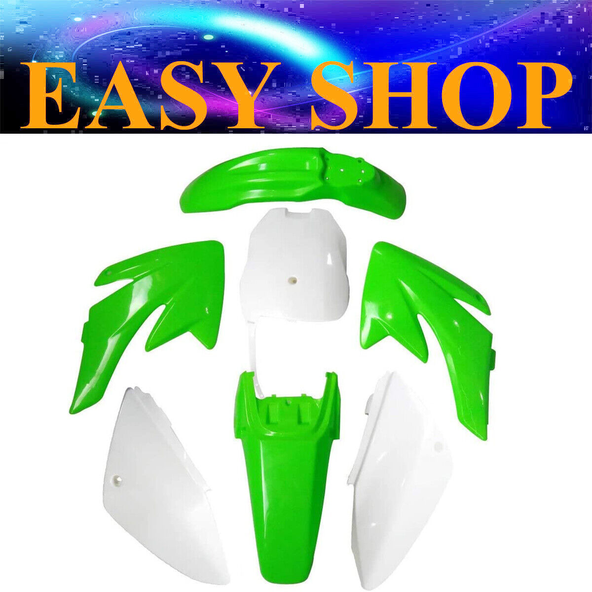 Green Plastic Fairing Cover Fender Guards For Honda CRF70 150cc 160cc PIT BIKE