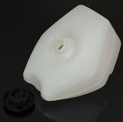 1.5L Oil Gas Petrol Fuel Tank Plastic For 2-Stroke 47cc 49cc Pocket Bike White