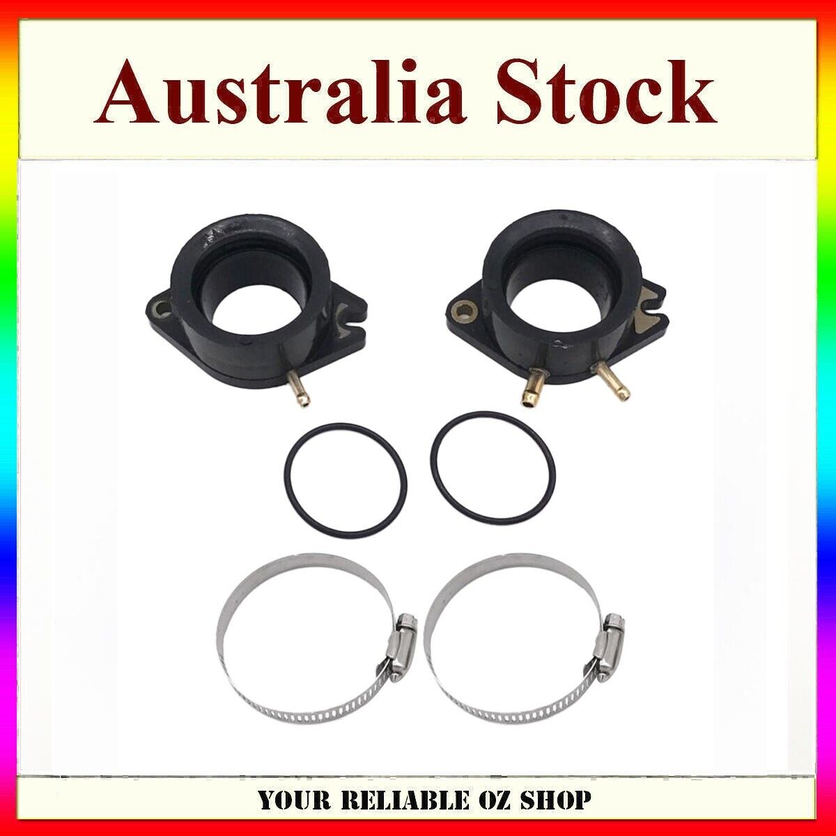 2Pcs Carburetor Carby Carb Intake Manifold Boot For Yamaha XV750 XV700 Virago