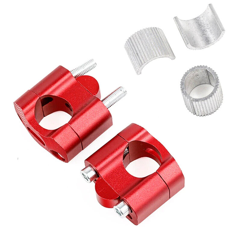 Universal 22mm 28mm CNC Aluminum Handlebar Riser Clamps Motorcycle Dirt Bike