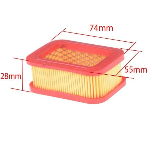 2x Gasoline Chainsaw Air Filter for 5200 52CC Chainsaw 74mm x 55mm x 28mm