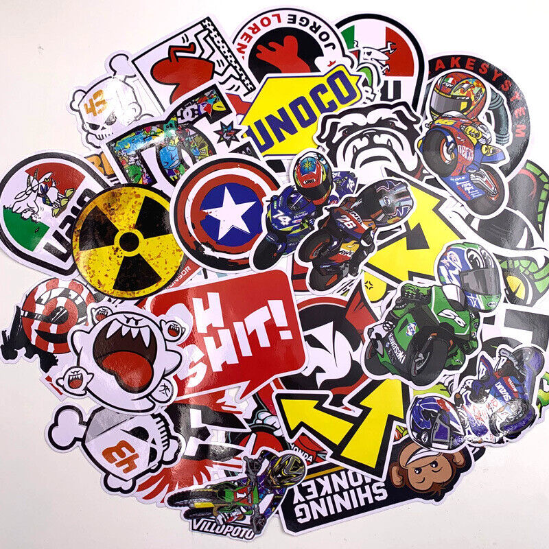 40pcs Decal Stickers Bomb Logo Car Laptop Phone Vinyl Skateboard Skate Cartoon