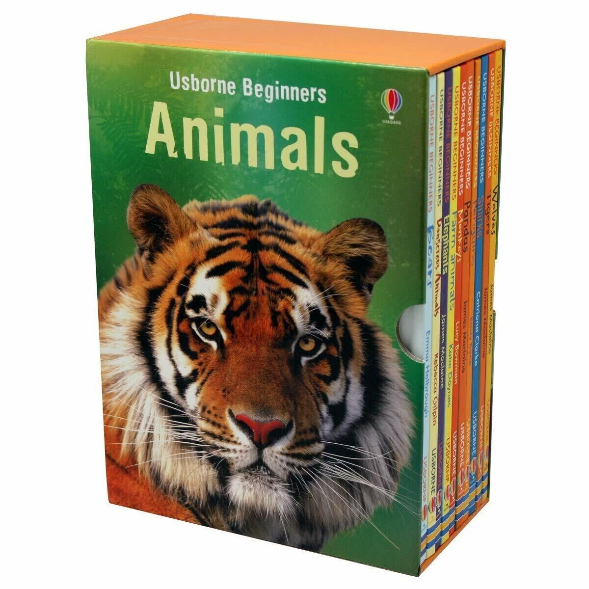 NEW Usborne Beginners Animals 10 Books Box Set Collection Educational Learning!