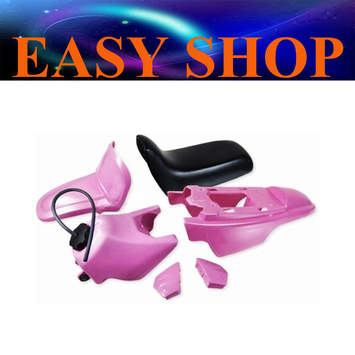 PINK GIRL PEEWEE PW50 PW 50 PLASTICS SEAT TANK FENDER FAIRING SET KIT PY PY50 50