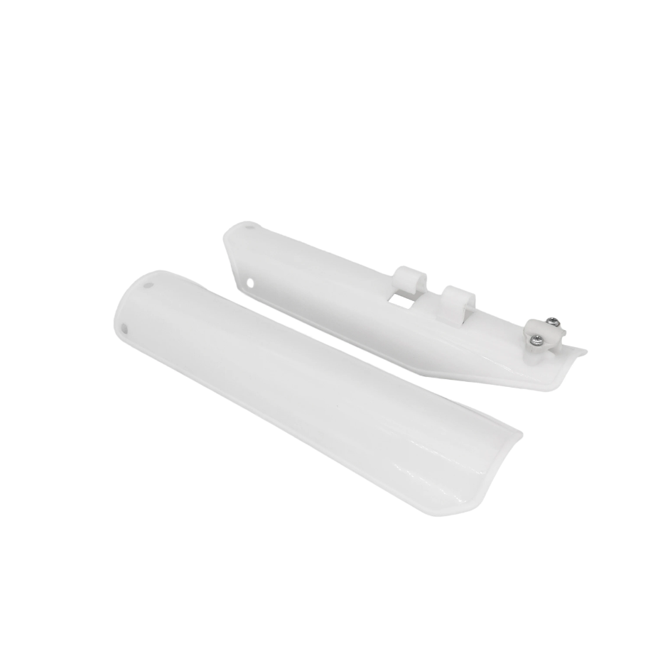 White FORK FENDER GUARD For Honda CRF70 Kawasaki KLX110 Kayo 140 BSE DIRT BIKE