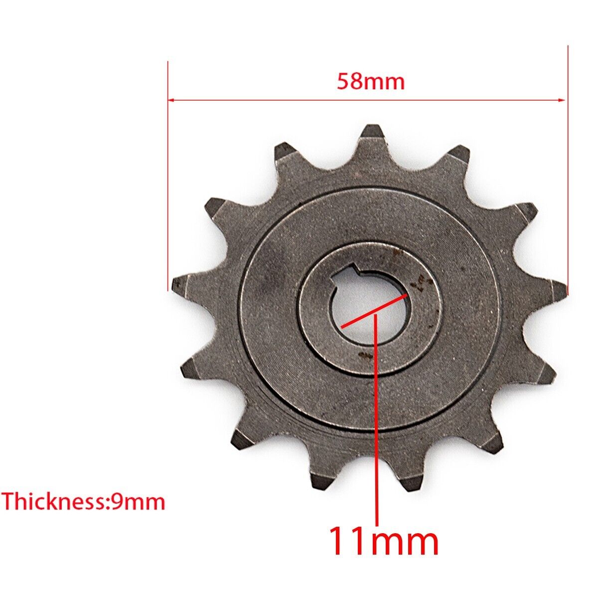 13T Sprocket Cog For 410-420 Chain Pinion Gear MY1020 BM1109 Electric Scooter