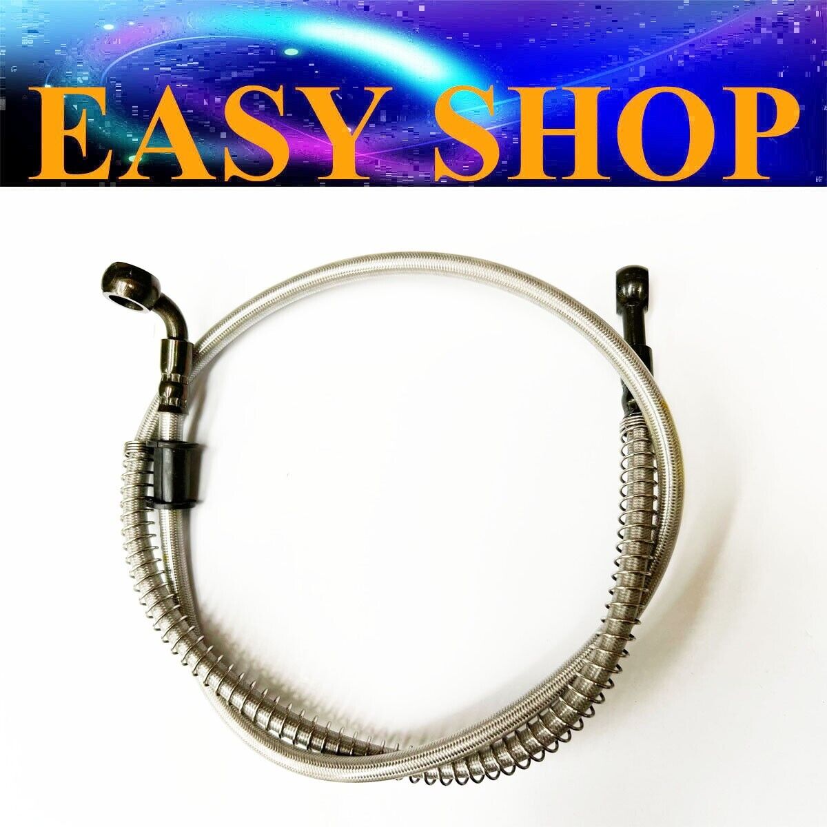 900mm 90 degree Master Cylinder Braided Brake Oil Line Hose Dirt ATV Quad Bike