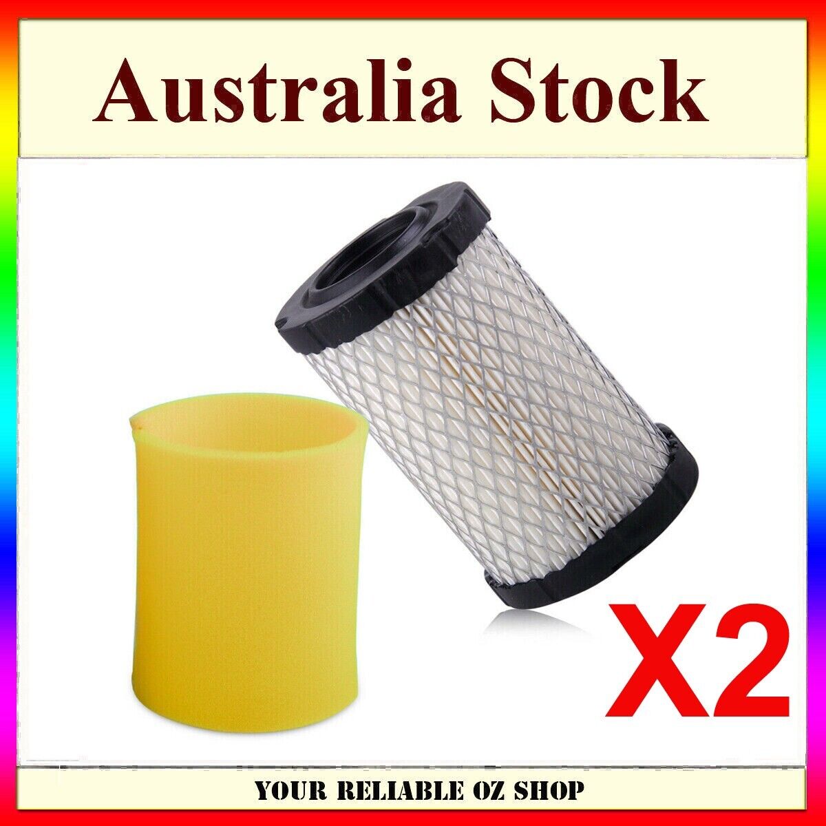 2Pcs Air Filters For BRIGGS & STRATTON 793569 793685 31L777 31M977 31Q777 331707