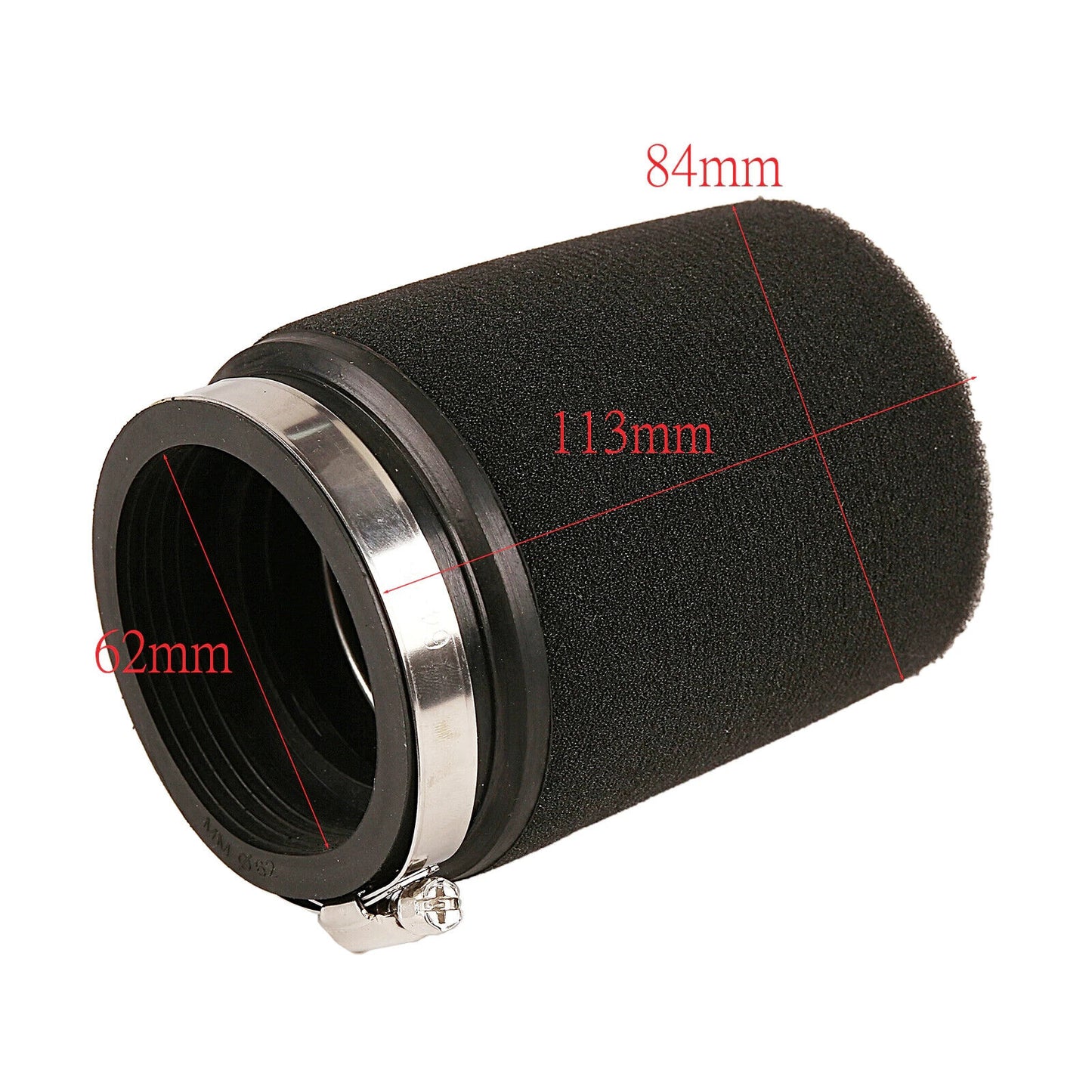 61mm - 63mm BLACK FOAM Air Filter CLEANER ATV QUAD BUGGY THUMPSTAR DIRT PIT BIKE