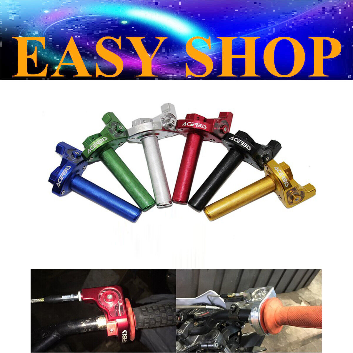 CNC 7/8" TWIST THROTTLE CRF70 KLX110 107cc 110cc 125cc THUMPSTAR PIT PRO BIKE