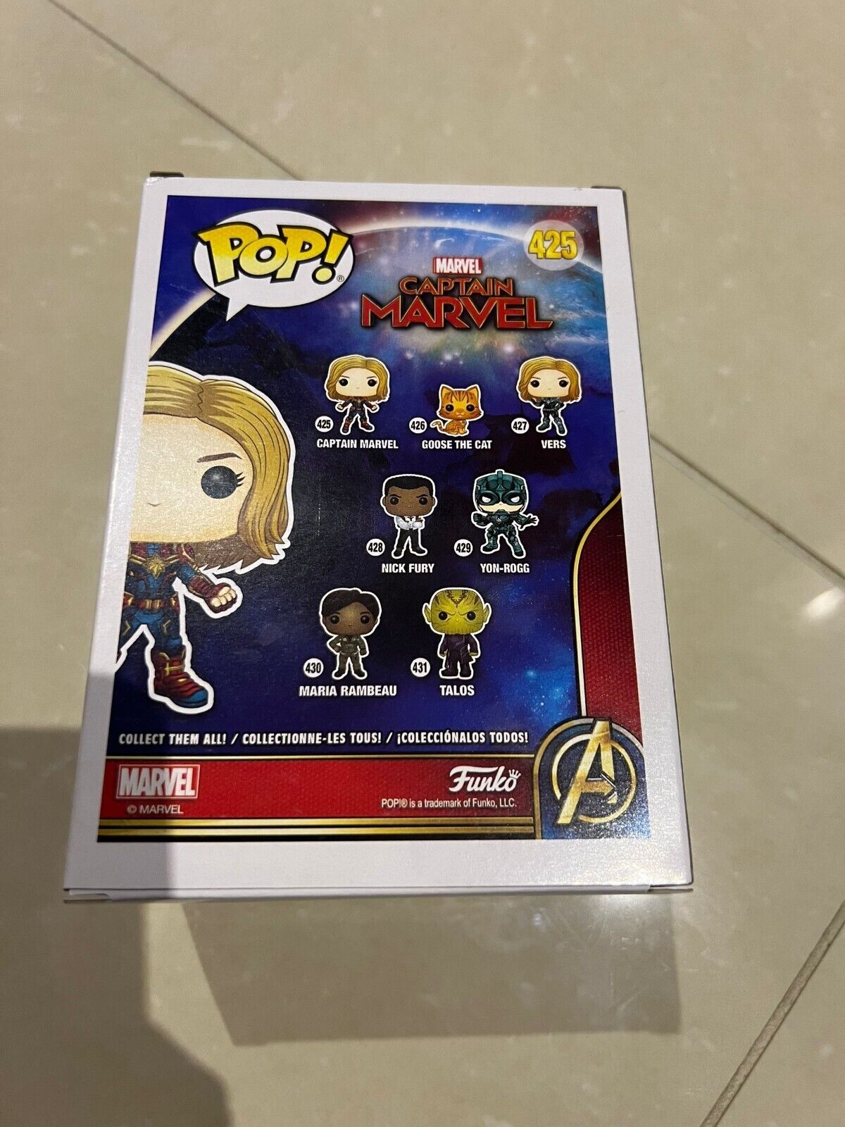 BRAND NEW FUNKO POP MARVEL CAPTAIN MARVEL #425 VINYL FIGURE