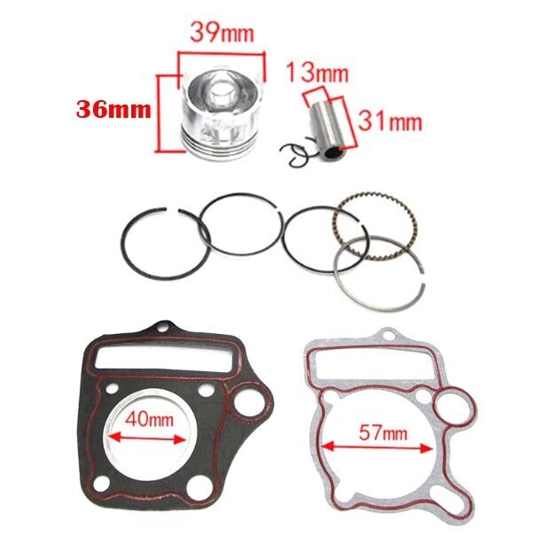 Piston Rings Head Base Gasket For Honda Z50R Monkey 50cc DIRT PIT PRO Trail BIKE