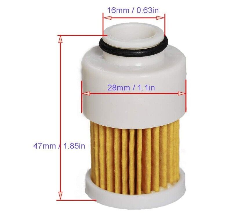 2x Oil Fuel Filter Strainer For Yamaha Mercury 75-115HP 4 Stroke Outboard Motor