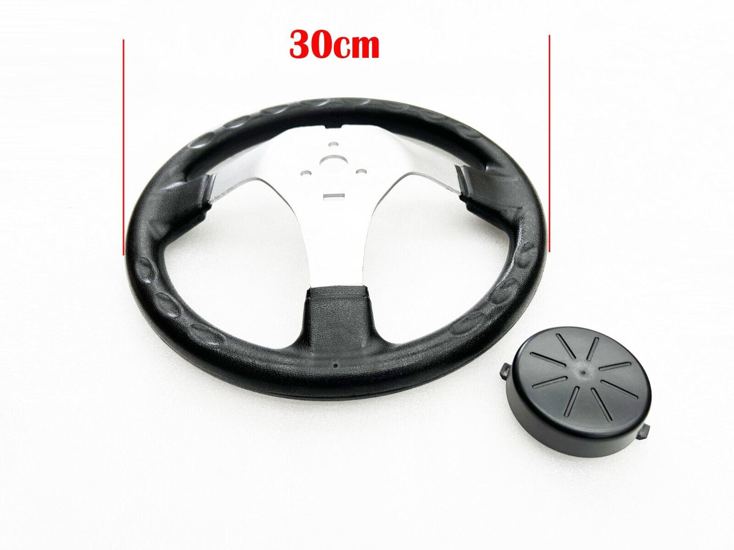 30cm steering wheel 3 stud traditional Circle with cover buggy Racing Go kart