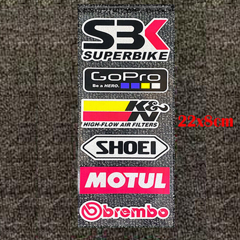 Logo Badge Sticker Brembo NGK MOTUL AKRAPOVIC RK SHOEI GOPRO DAINESE YOSHIMURA
