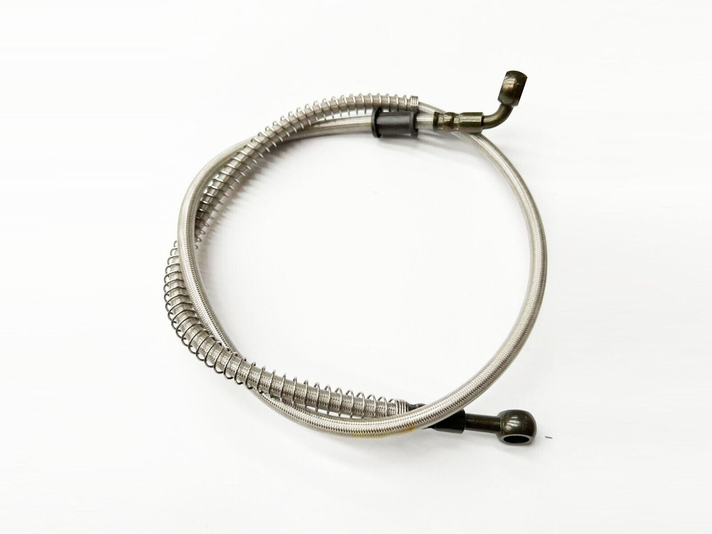 900mm 90 degree Master Cylinder Braided Brake Oil Line Hose Dirt ATV Quad Bike