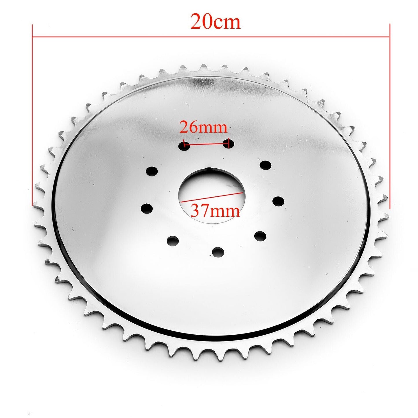 10T 48T Tooth Front Rear Sprocket 415 Chain 66/80cc Bicycle Motorised Push Bike