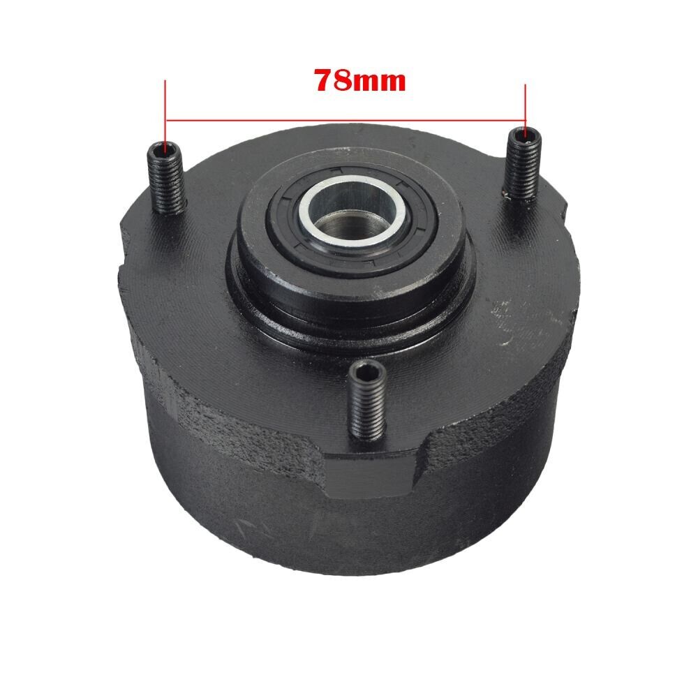 Pair 3 Stud Drum Brake Set Housing Wheel Hubs + Shoes 110cc Quad Dirt Bike ATV