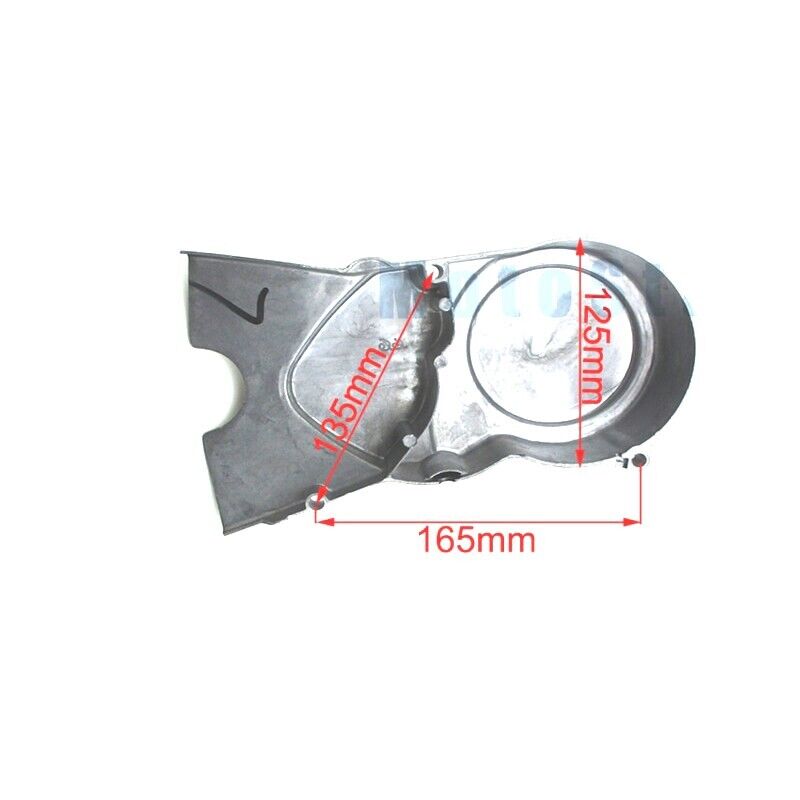 Silver Left Magneto Cover Engine Casing For 90cc 110cc 125cc 150cc Atomic Lifan