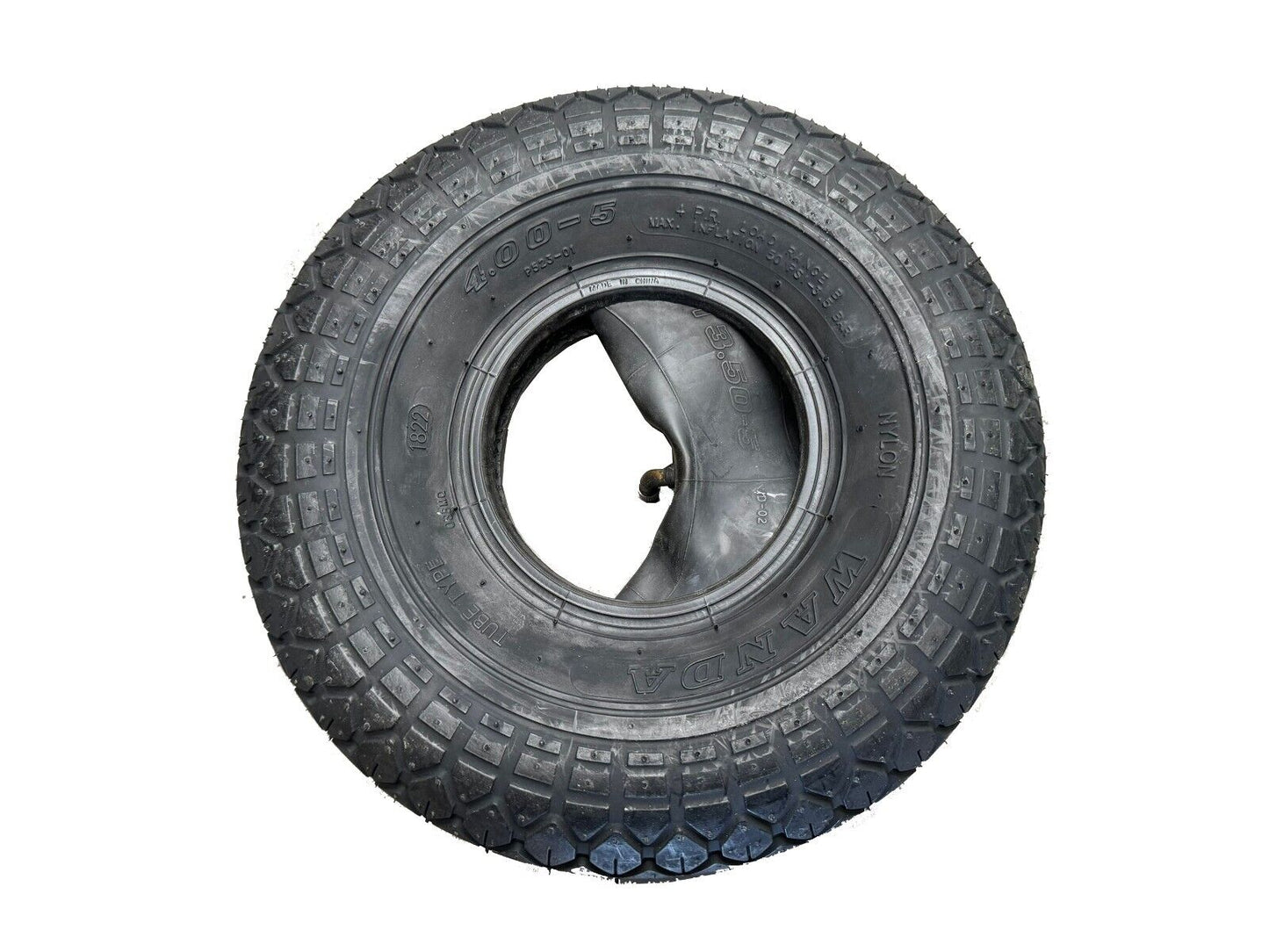 Brand New 4.00 - 5 (330x100) Wheel Chair Industrial Tyre +Tube Mobility