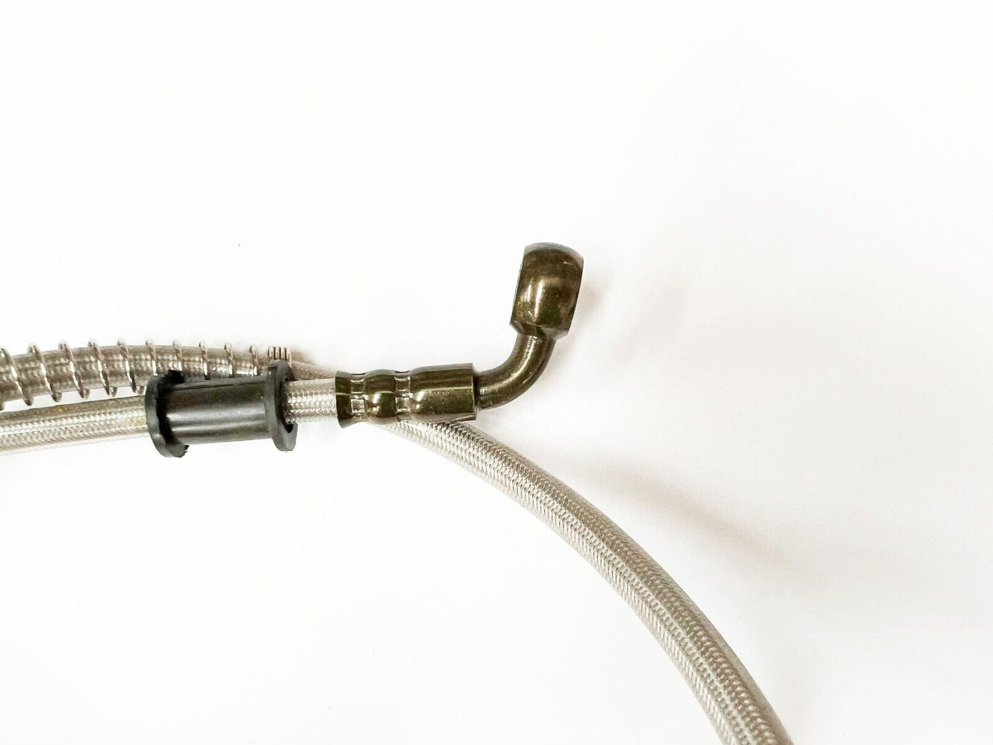 900mm 90 degree Master Cylinder Braided Brake Oil Line Hose Dirt ATV Quad Bike