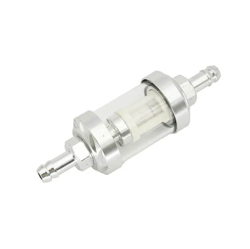 INLINE 8MM Petrol Fuel Filter Glass For 50cc 110cc 125cc ATV QUAD BUGGY PIT BIKE