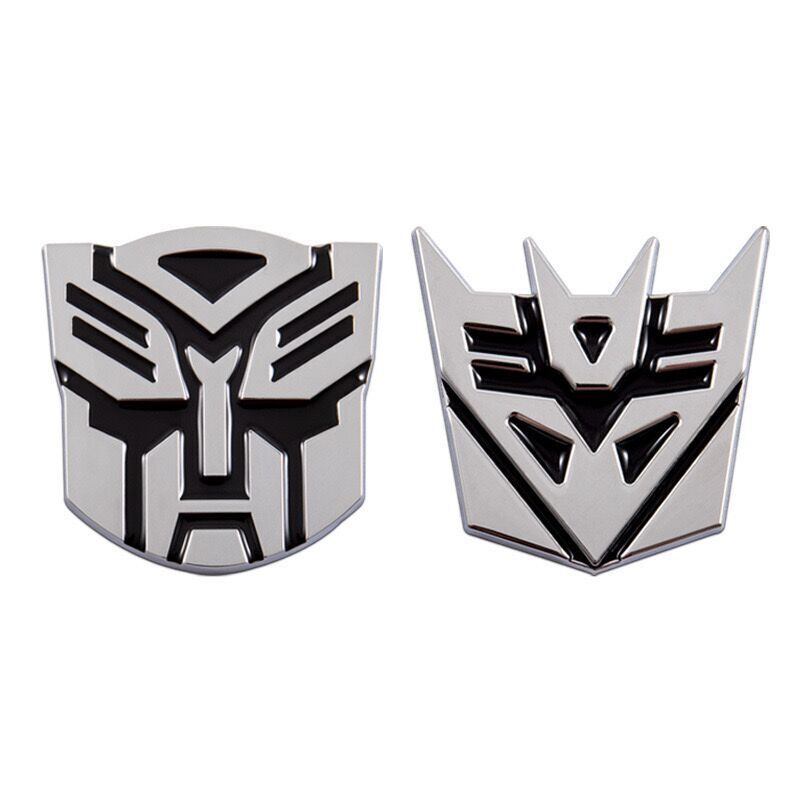 6cm 3D Transformer Autobot Decepticon Sticker Decal Car Caravan Emblem Bike