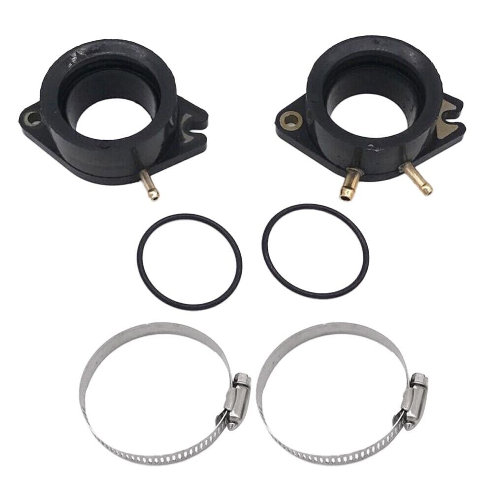 2Pcs Carburetor Carby Carb Intake Manifold Boot For Yamaha XV750 XV700 Virago