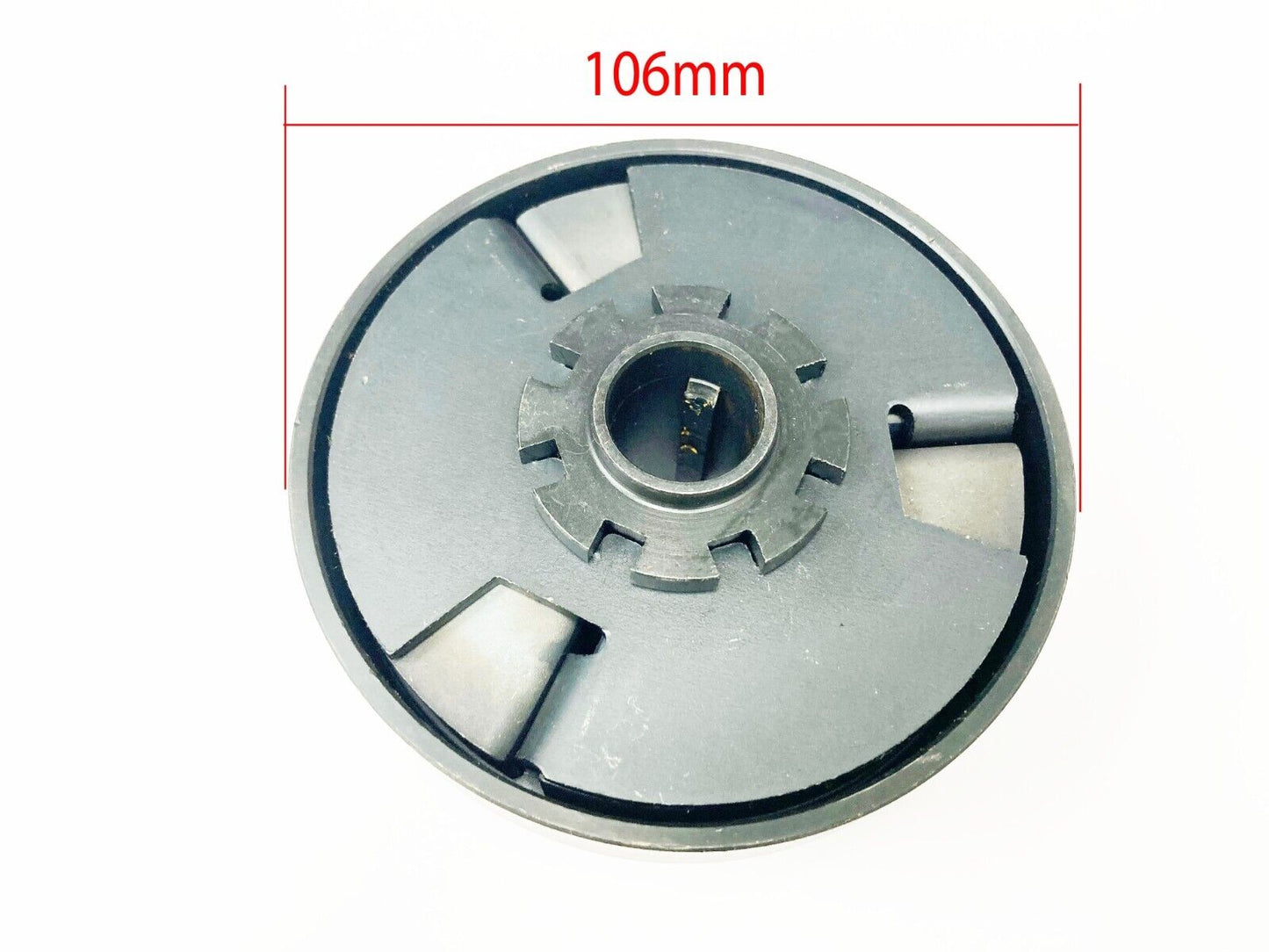 20mm Bore 3/16" Key Way Centrifugal Clutch Belt Drive Pulley ABS Belt Go Kart