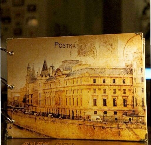 60 Pages Vintage DIY Photo Album Craft Kraft Scrapbooking Gift Wedding Memory